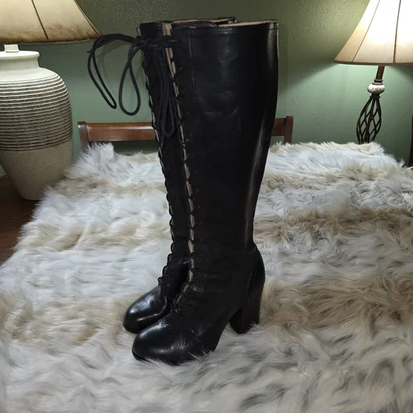 Frye Tall Parker Lace Up Boot - Picture 2 of 16